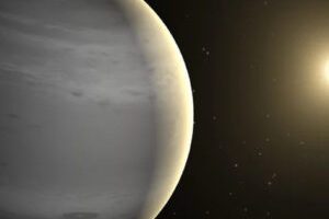 Image d'artiste d'une planète géante. // Source : Nasa/JPL-Caltech