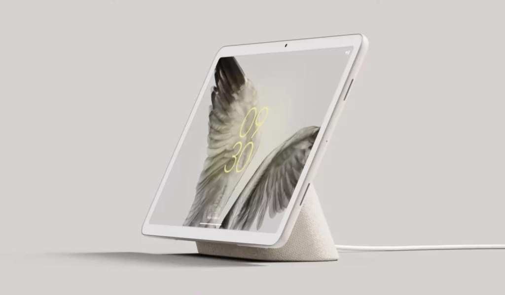 La Pixel Tablet dispose d'un support qui la transforme en enceinte connectée. // Source : Google