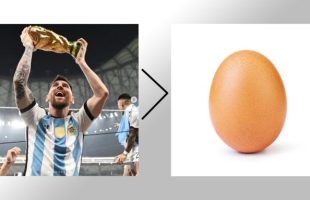 Les deux photos les plus likées d'Instagram. // Source : Montage Numerama
