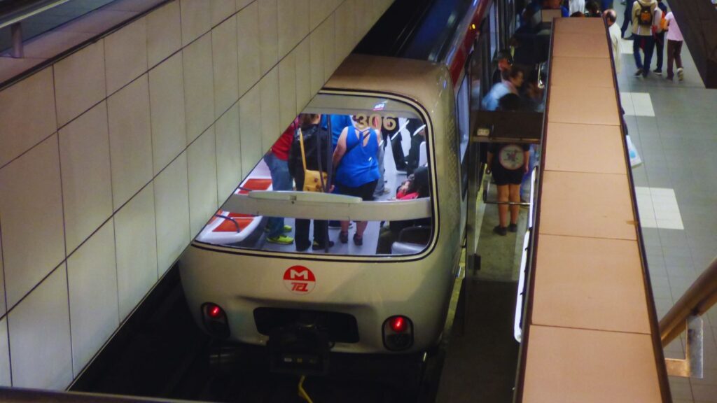 Metro in Lyon.  // Source: Flickr/CC/Elliott Brown (cropped photo)
