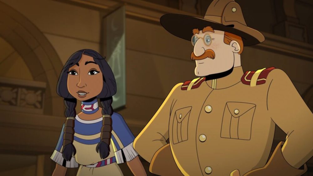 Sacagawea et Roosevelt. // Source : Disney+