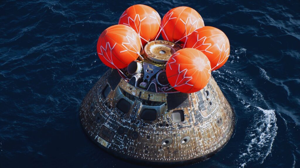 La capsule Orion. // Source : Flickr/CC/Nasa Johnson (photo recadrée)