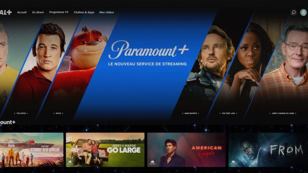 Paramount+ dans myCANAL. // Source : Canal+