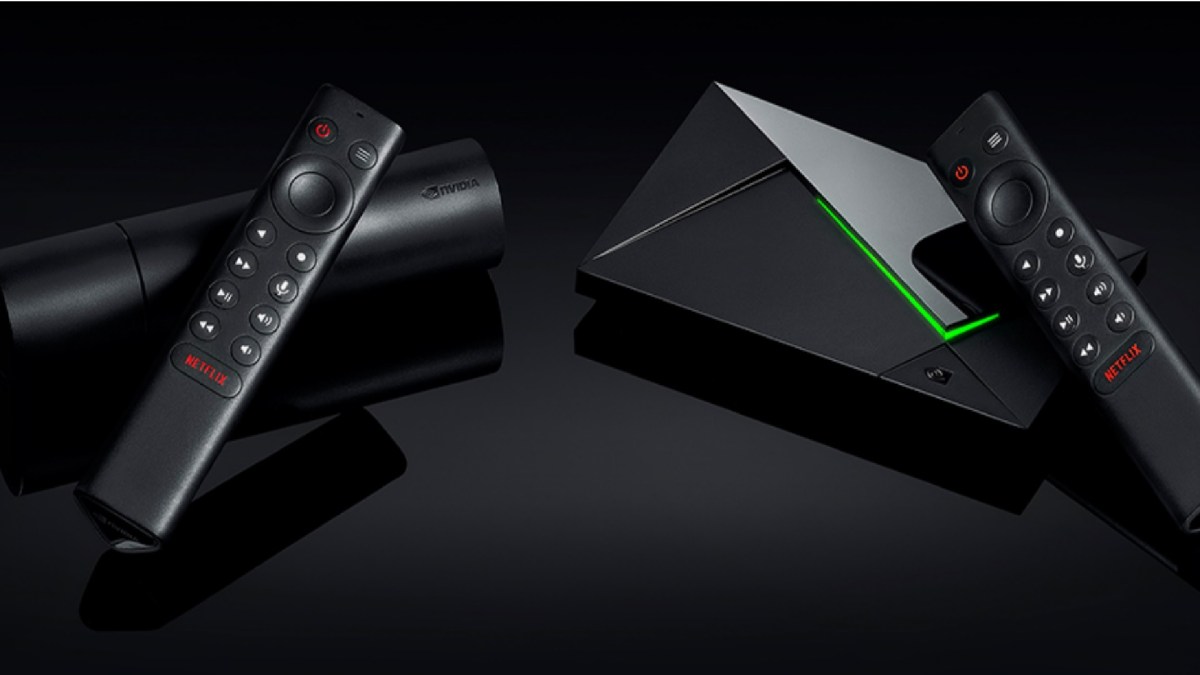 La Nvidia Shield TV 2019,version tube et version Pro // Source : Nvidia