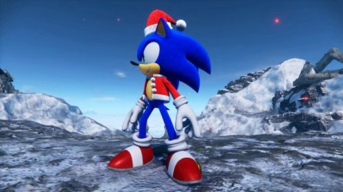 Sonic en mode Père Noël // Source : Sega