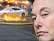 Pendant qu'Elon Musk s'occupe de Twitter, personne ne s'occupe de Tesla. // Source : Montage Numerama