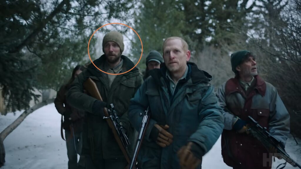 Troy Baker est à gauche. Extrait de la série The Last of Us. // Source : HBO
