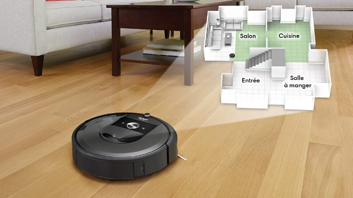 Le roomba i7156 cartographie votre inétrieur pour être efficace // Source : Boulanger