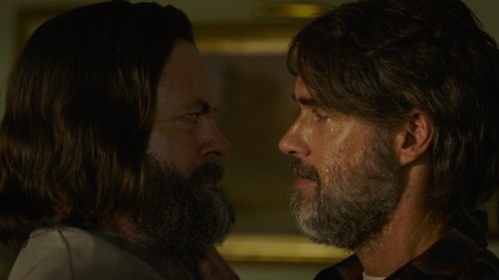Bill et Frank sont en couple, dans la série adaptée de The Last of Us. // Source : HBO
