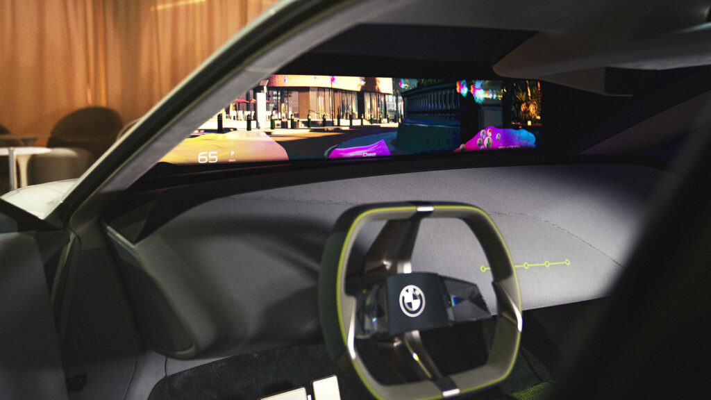 Mixed reality on the i Vision Dee concept windshield // Source: BMW