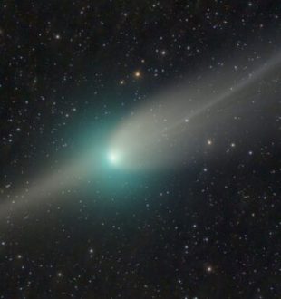 La comète C/2022 E3 (ZTF). // Source : Dan Bartlett (photo recadrée)