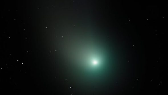 La belle comète ZTF. // Source : Flickr/CC/Michael Borland (photo recadrée)