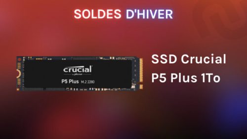 Le SSD P5 Plus de Crucial // Source : Numerama