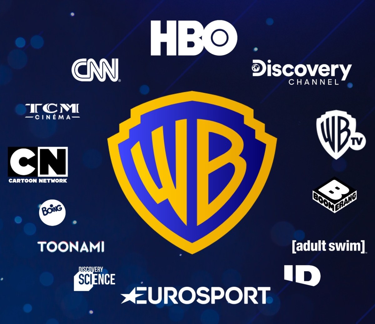 Tous les groupes qui arrivent en exclusivité sur Prime Video. // Source : Warner Bros . Discovery