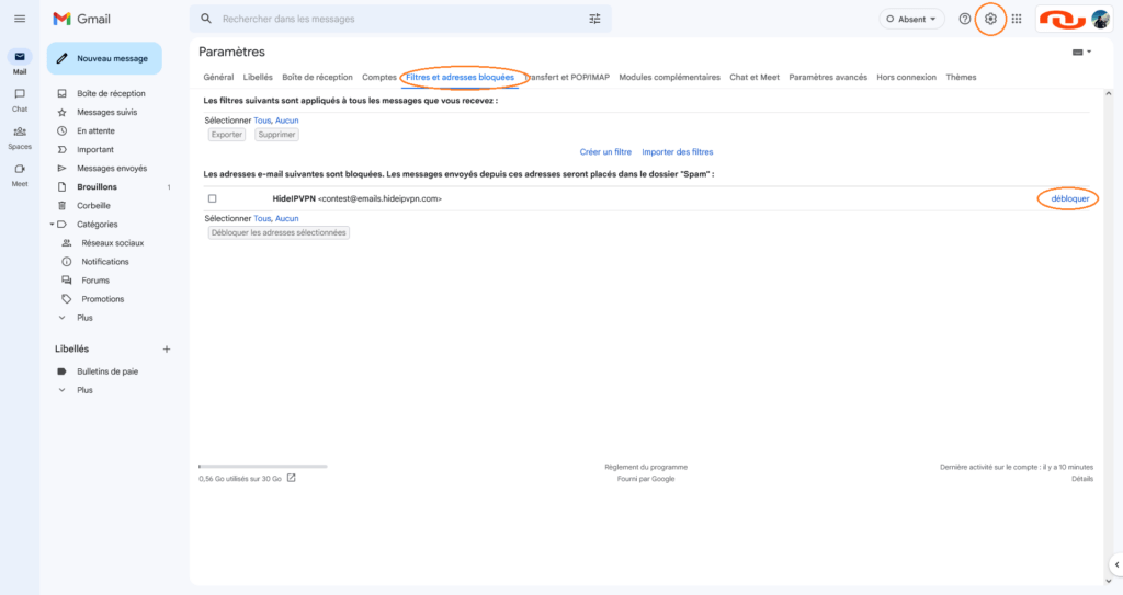 Comment bloquer une adresse mail sur Gmail Numerama