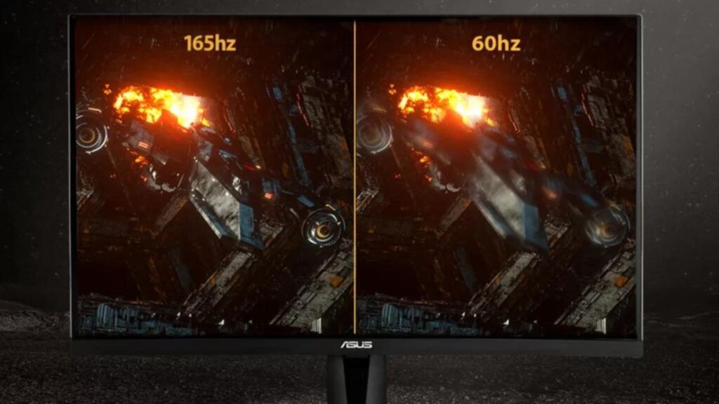 Différences d'affichage en 165 Hz et en 60 Hz sur l'écran Asus TUF VG27AQ