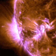 L'éruption solaire. // Source : NASA/SDO