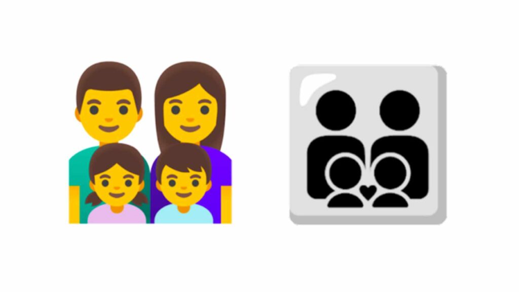 Le Consortium Unicode conseille de « déprécier visuelle » l'émoji famille  // Source : Jennier Daniels