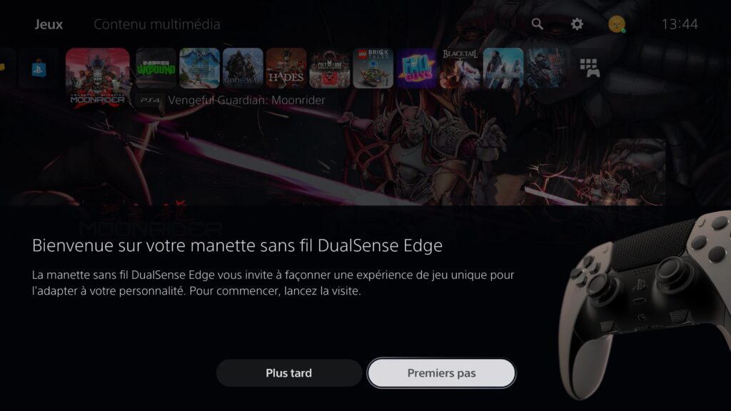 Personnalisation logicielle de la manette DualSense Edge sur la PS5 // Source : Capture d’écran PS5 Personnalisation logicielle de la manette DualSense Edge sur la PS5 // Source : Capture d’écran PS5