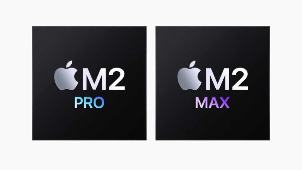 Les puces M2 Pro et M2 Max équipent les MacBook Pro. // Source : Apple