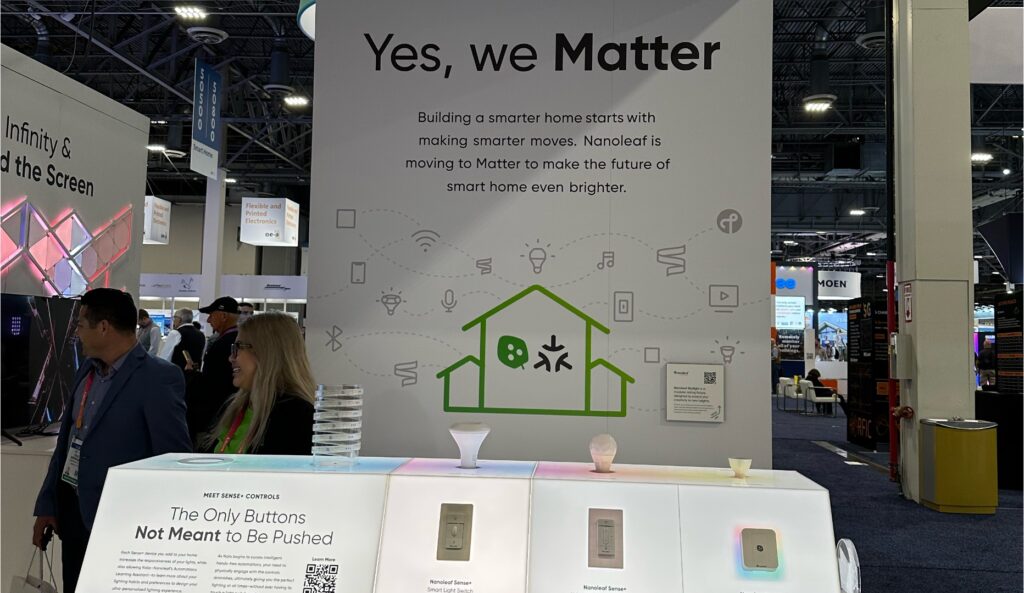 At CES, there was Matter everywhere.  Will the home automation switchboard also be the star of the MWC?  // Source: Numerama