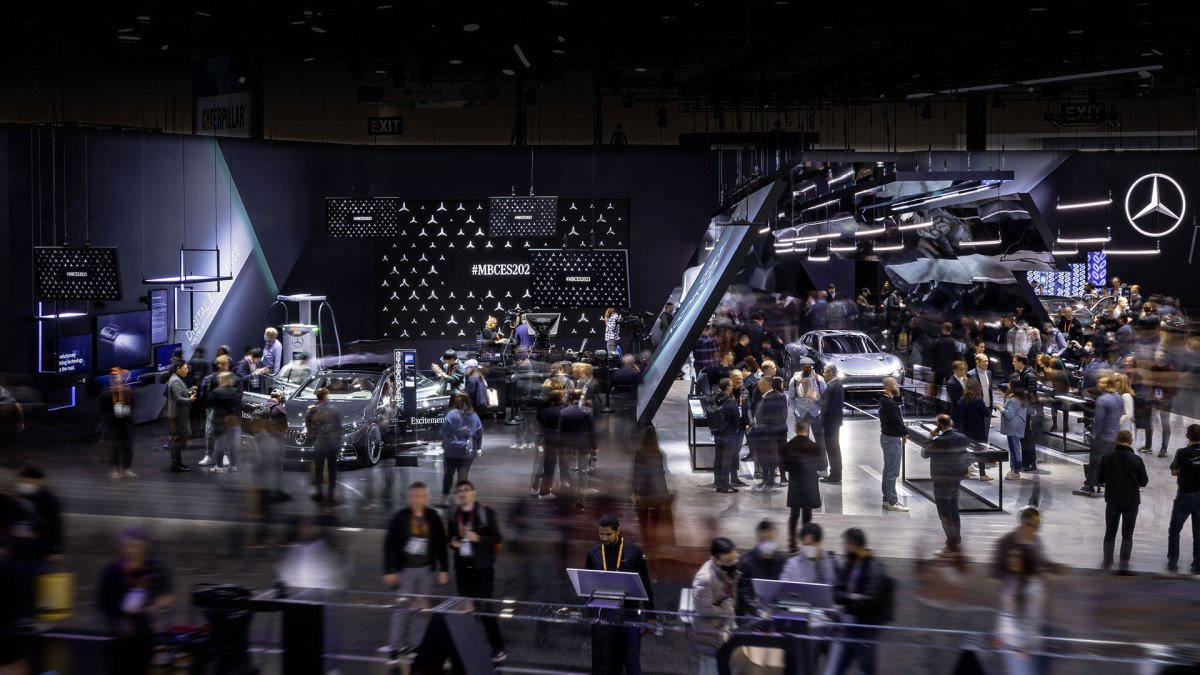 Stand Mercedes au CES 2023 // Source : Mercedes