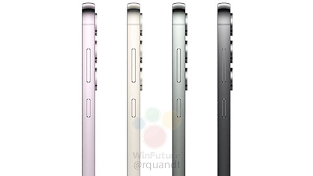 Possible colors of the Galaxy S23 and S23+.  // Source: WinFuture