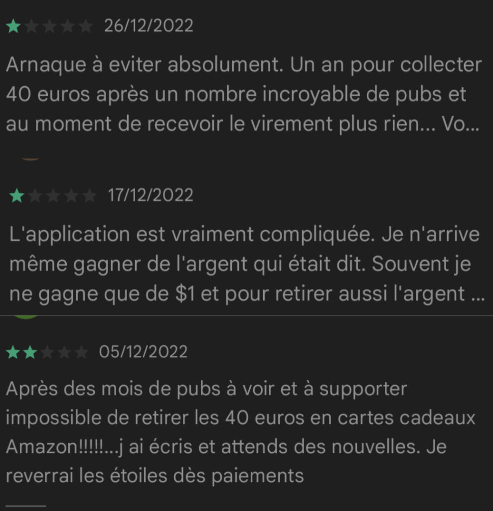Des plaintes d'utilisateurs en commentaire. // Source : Numerama Des plaintes d'utilisateurs en commentaire. // Source : Numerama