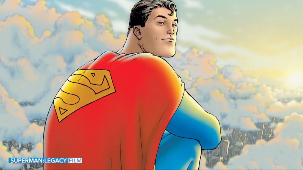 Capture d'écran de l'annonce de Superman Legacy