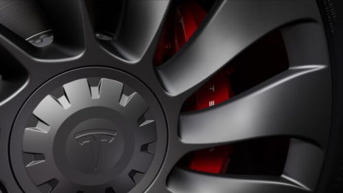 Etrier de frein Tesla Model Y Performance // Source : Tesla