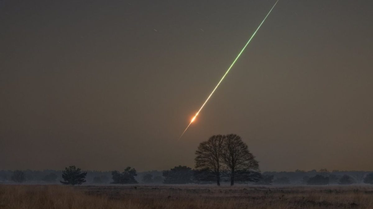 L'astéroïde vu des Pays-Bas. // Source : Via Twitter @GijsDeReijke