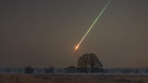 L'astéroïde vu des Pays-Bas. // Source : Via Twitter @GijsDeReijke