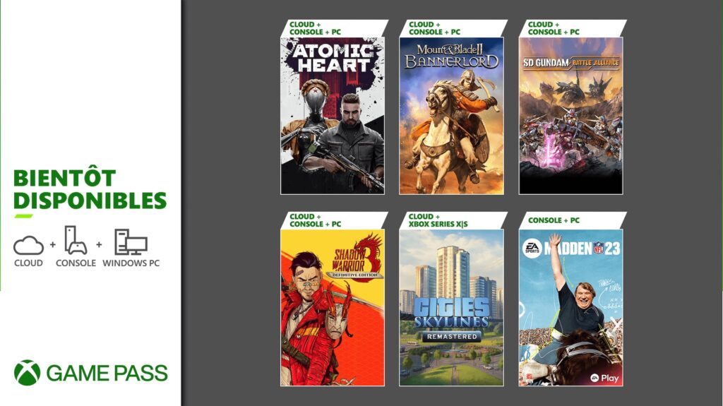 Xbox Game Pass en février // Source : Microsoft