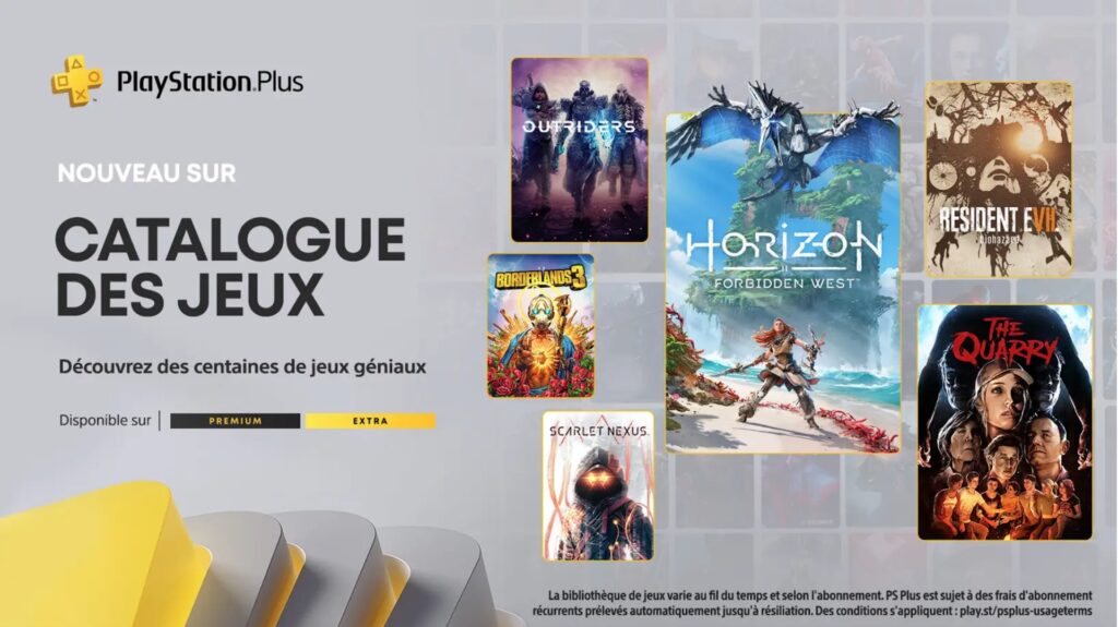 PlayStation Plus Extra et Premium en février 2023 // Source : Sony