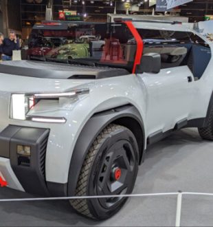 Concept Citroën Oli avec son parebrise vertical // Source : Raphaelle Baut