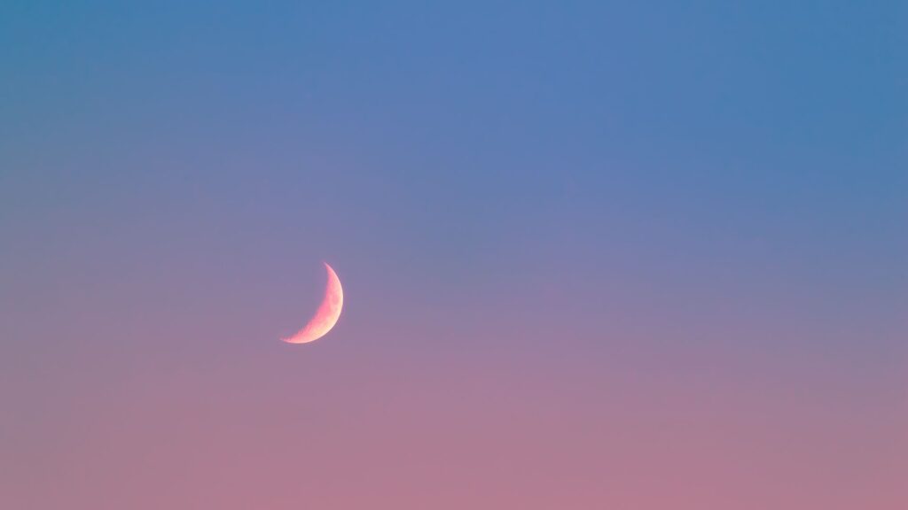 La Lune, en croissant. // Source : Canva