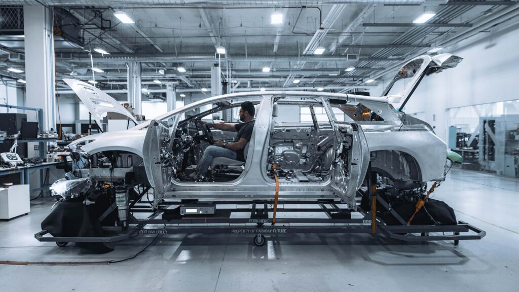 production de la FF91 // Source : Faraday Future