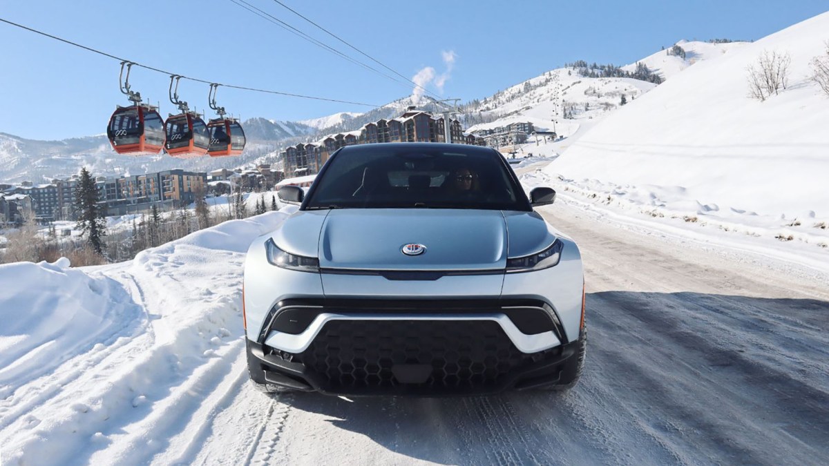 Fisker Ocean test sur neige  // Source : Fisker