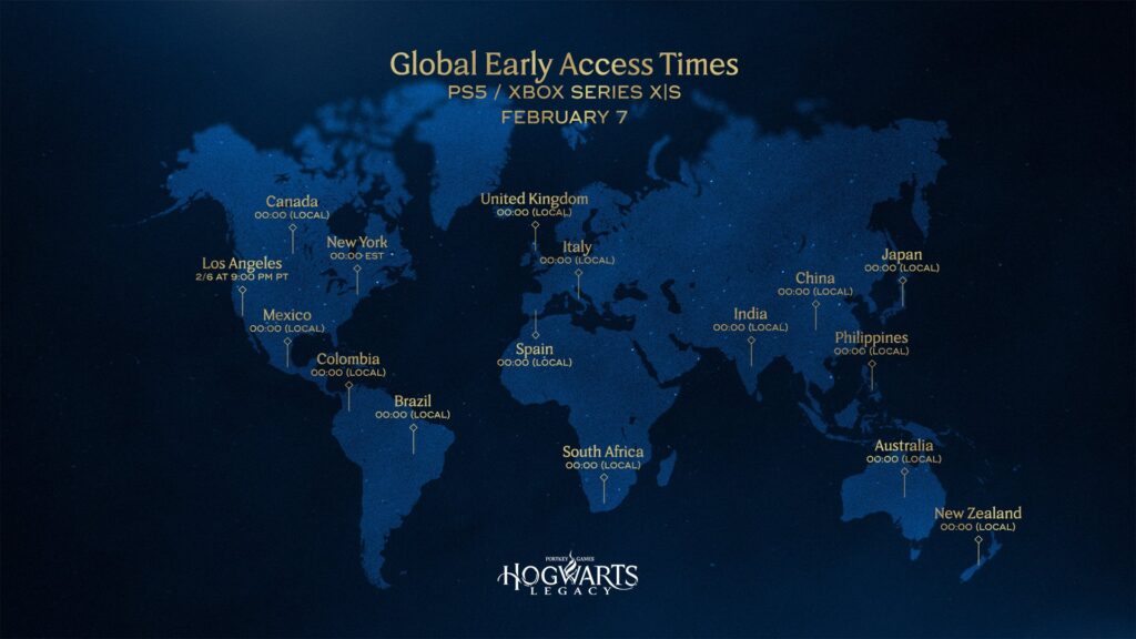 Hogwarts Legacy launch time // Source: Warner Bros. 