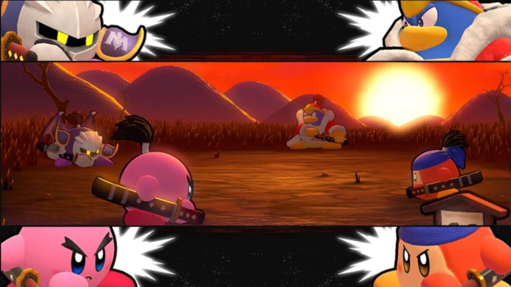Kirby en duel dans un mini jeu de Kirby's Return to Dream Land Deluxe // Source : Nintendo