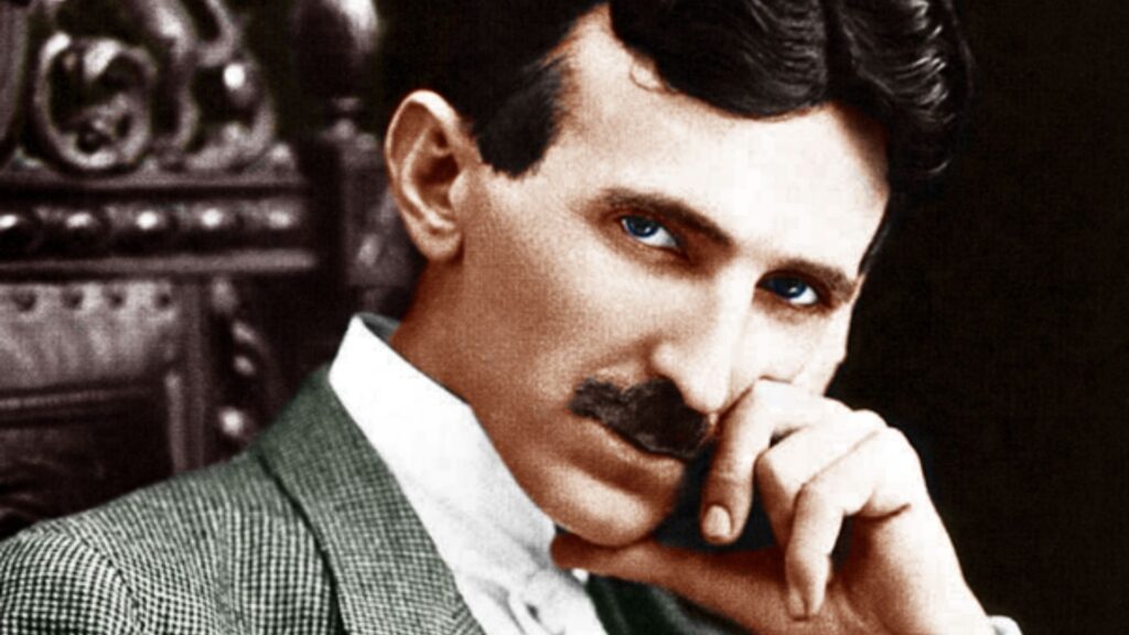 Nikola Tesla en 1896. // Source : Wikimedia/CC/Ivarvw (image recadrée)