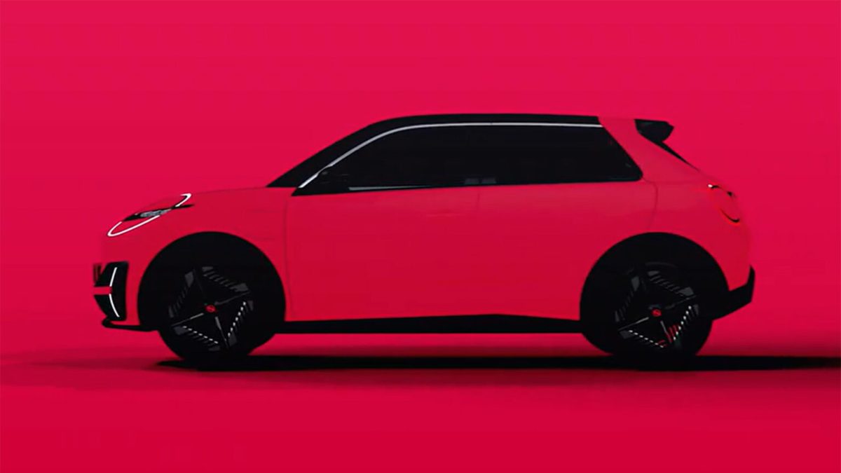 Teaser de la future Nissan Micra EV // Source : Nissan