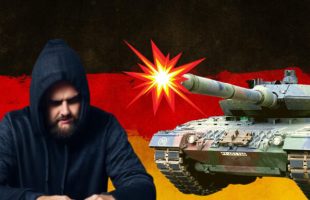 La décision de Berlin d'envoyer des chars allemands fait rager des groupes de hackers russes. // Source : Canva / Pixabay / Wikimedia Commons