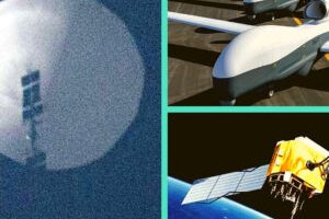 Le ballon présente d'autres avantages aux drones et aux satelllites. // Source : Chase Boak / US Navy / Nasa