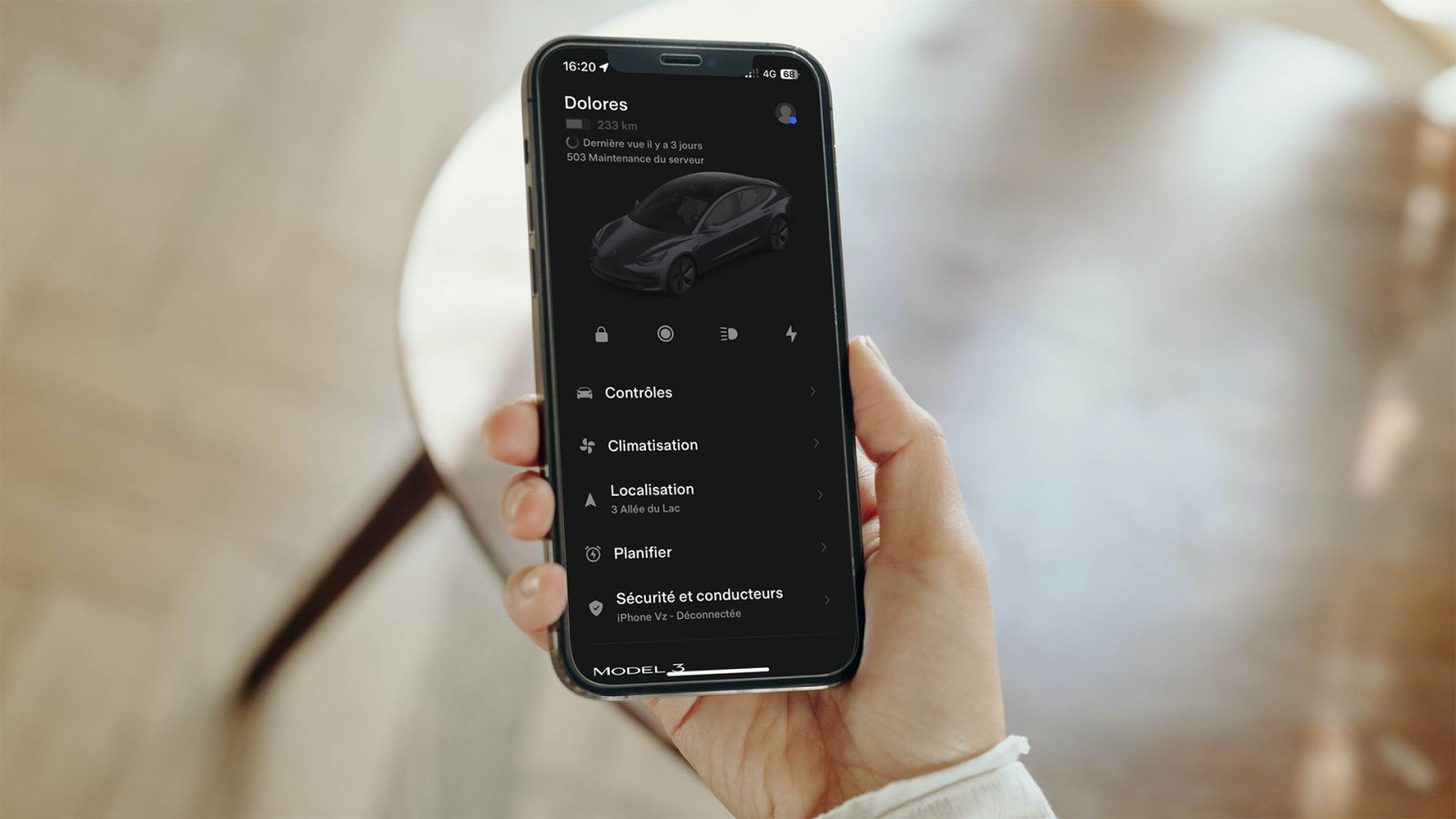 Vous avez une erreur 503 sur l'app tesla? C'est bien une panne