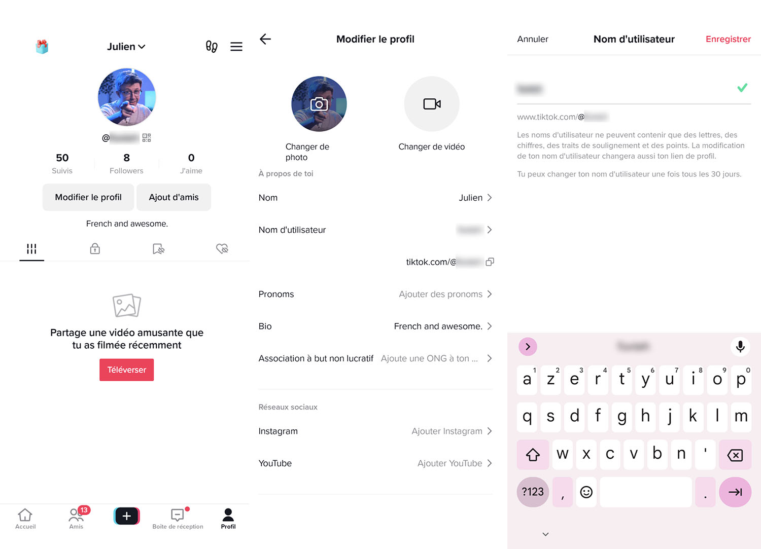 Comment changer son nom sur TikTok ? Numerama