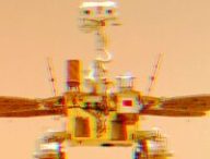 Le rover Zhurong sur Mars. // Source : CNSA (modifié avec Canva)