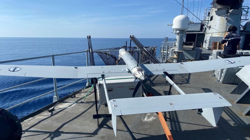 Un drone SMDM de la marine nationale. // Source : Marine nationale.