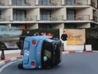 Accident de la Citroën Ami à Monaco // Source : @Archiehamiltonracing tiktok