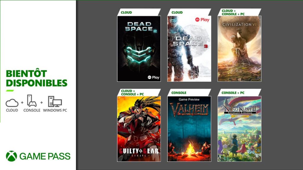 Xbox Game Pass en mars 2023 // Source : Microsoft